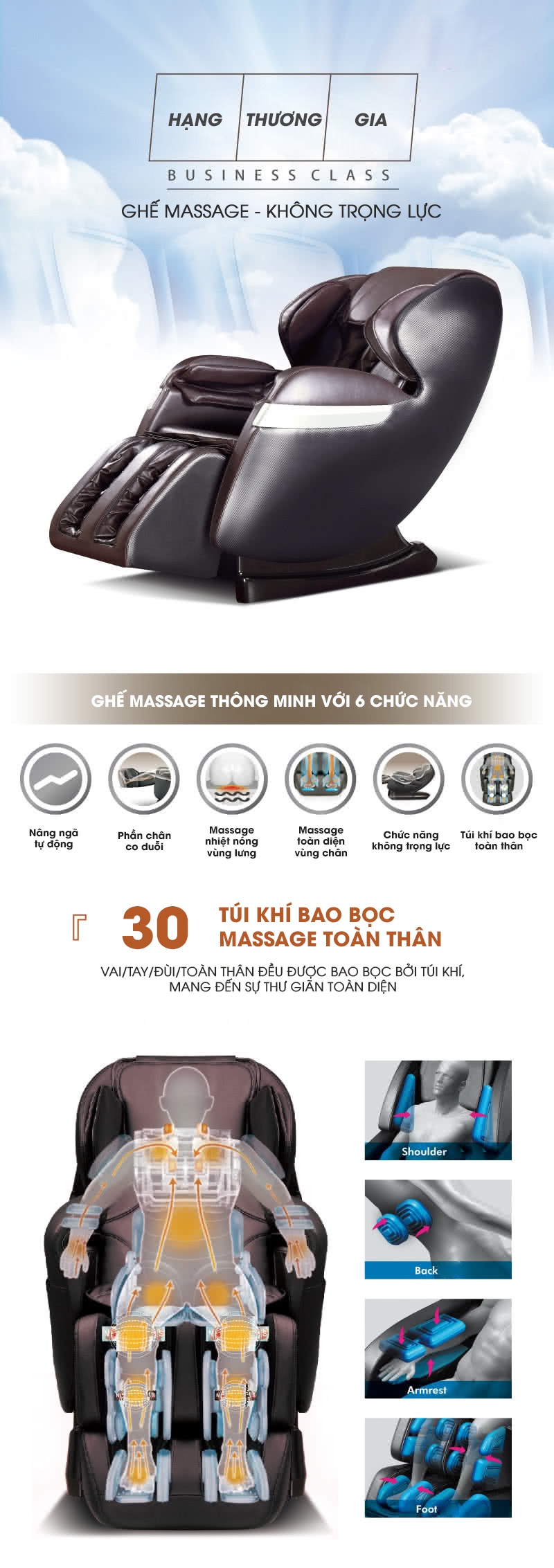 Ghế massage toàn thân Okasa OS-268 Plus