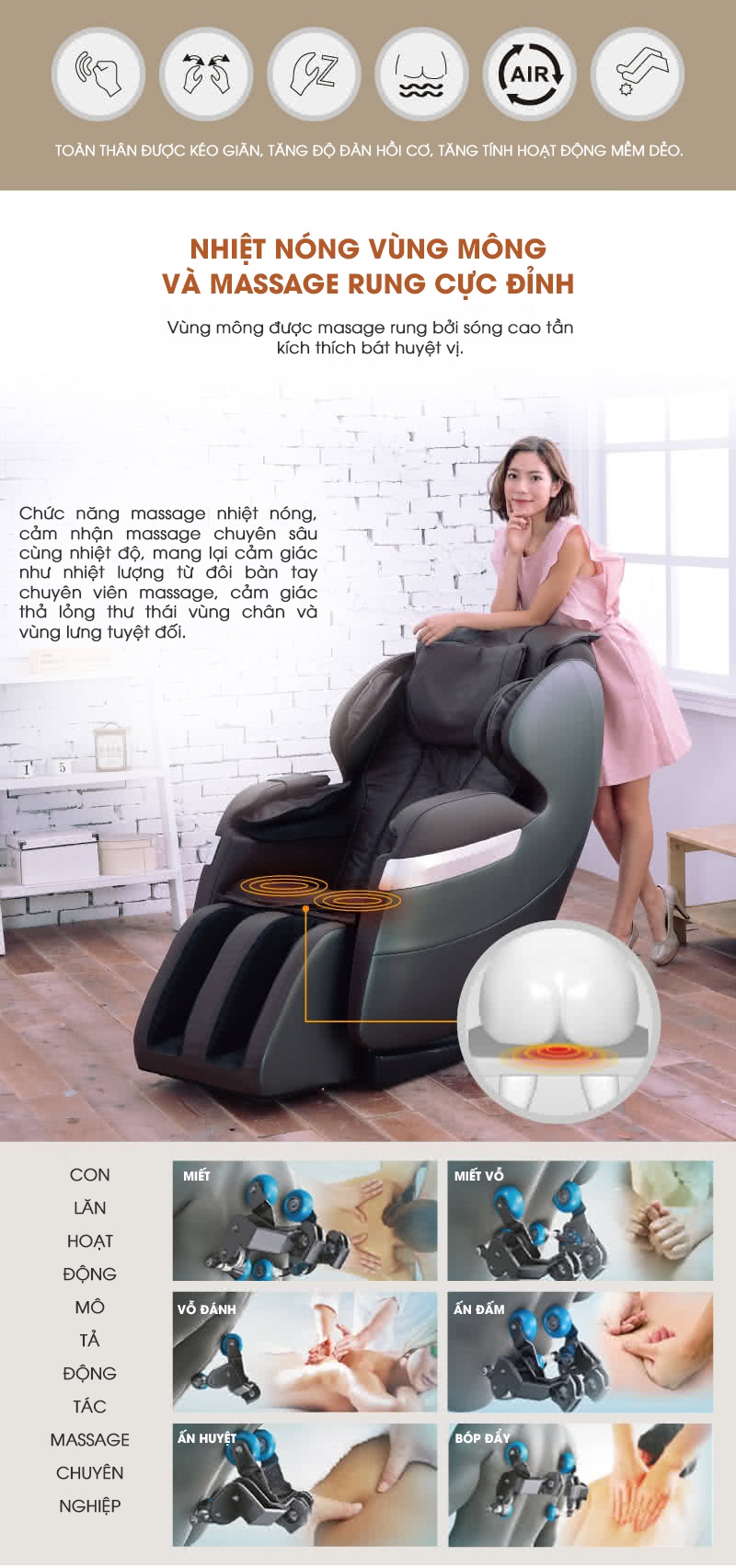 Ghế massage toàn thân Okasa OS-268 Plus